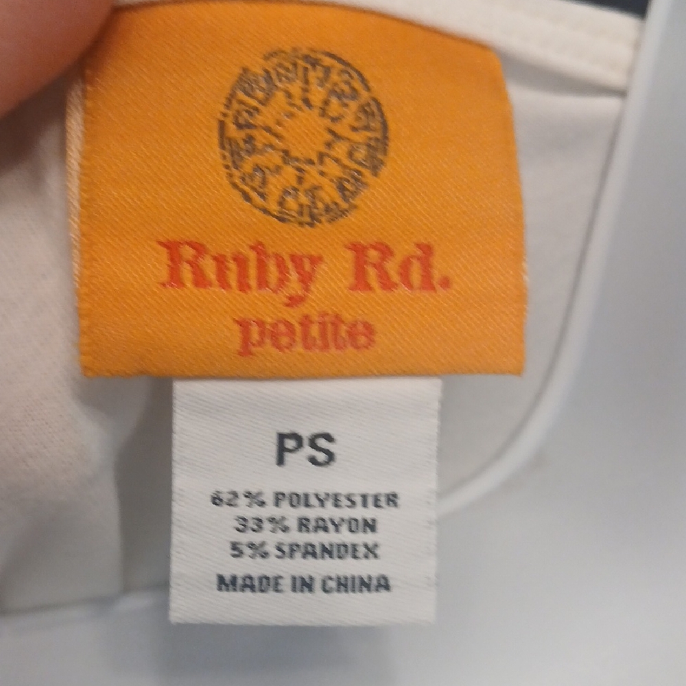 Ruby Rd. Ivory Top with Gold Accents - Picture 2 of 7